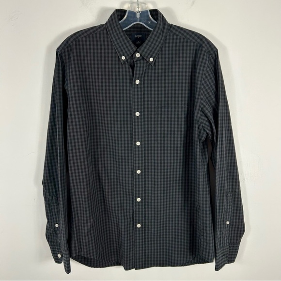❤️ J.CREW Men's Blue Checkered Shirt M - Picture 3 of 10
